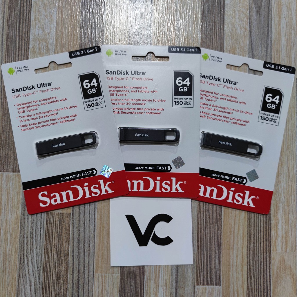 SANDISK FLASHDISK ULTRA 64GB TYPE C FLASH DISK 64 GB TYPE-C USB 3.1