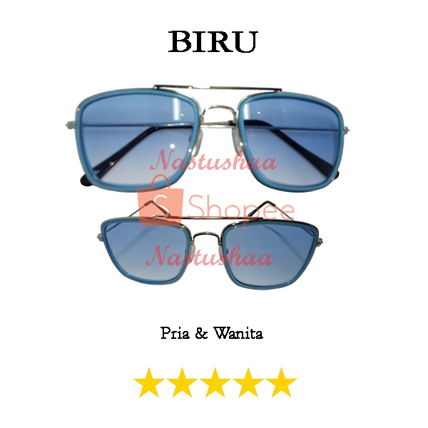 Kacamata Hitam Sunglasses Anti UV Fashion Kotak Aviator Casual Trendy Style Terbaru Ringan dan Stylish Untuk Pria dan Wanita NOCASE