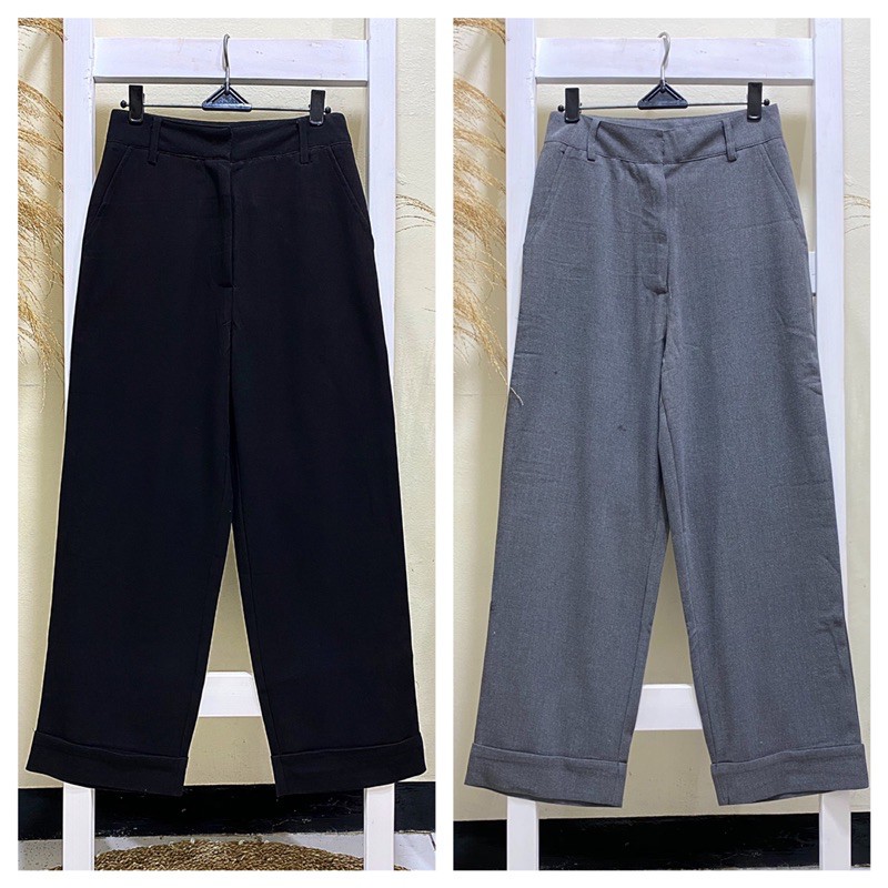 linen crepe Import pants..