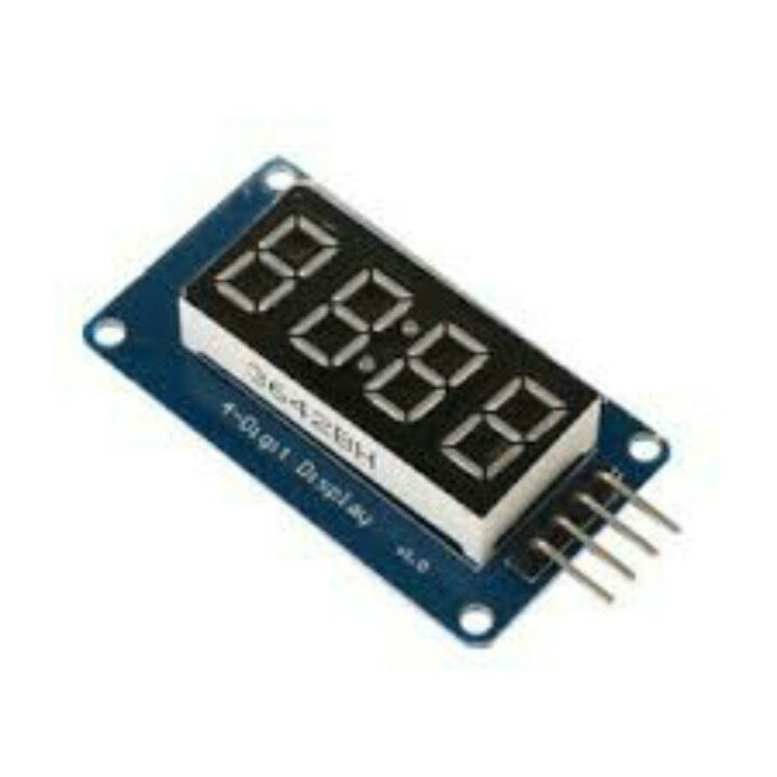 Modul TM1637 TM 1637 4-digit Seven Segment Clock warna MERAH Arduino