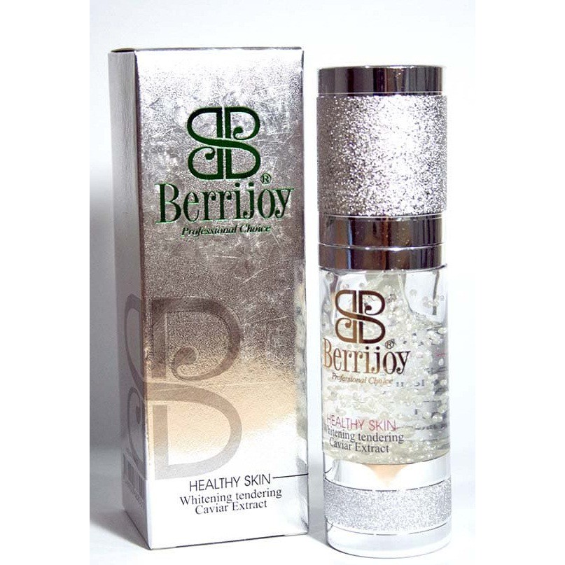 Berrijoy Whitening Serum Essence Silver 30 ml Tendering Caviar Extract Serum Pemutih Wajah