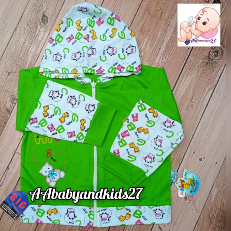 PRODUK TERBARU DAN TERLARIS!!! MOS GIFT Jaket Bayi 0-24Bulan Model Topi Bahan Nyaman Berkualitas