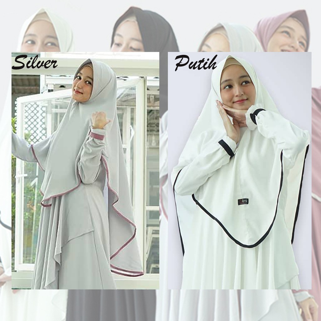 Dress Arafah Syari + Kimar Terbaru by Silmi