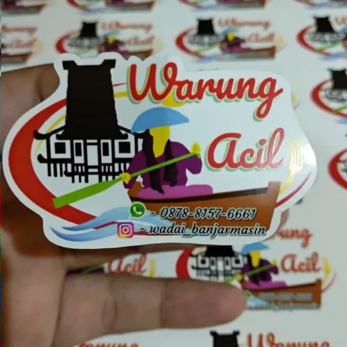 

cetak stiker label A3+ sehari jadi. STIKER VINLY
