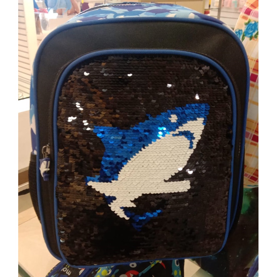 TAS RANSEL ANAK SHARK MERK PINK KISS BY ELIZABETH