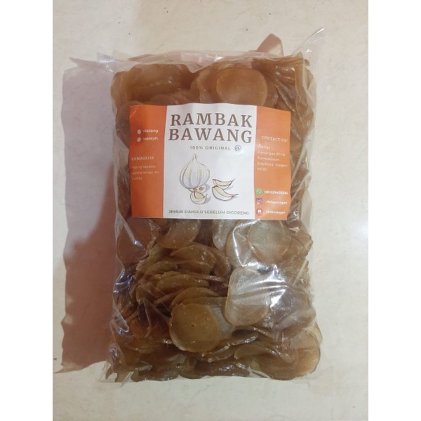 

Kerupuk Bawang/Rambak Bawang Mentah