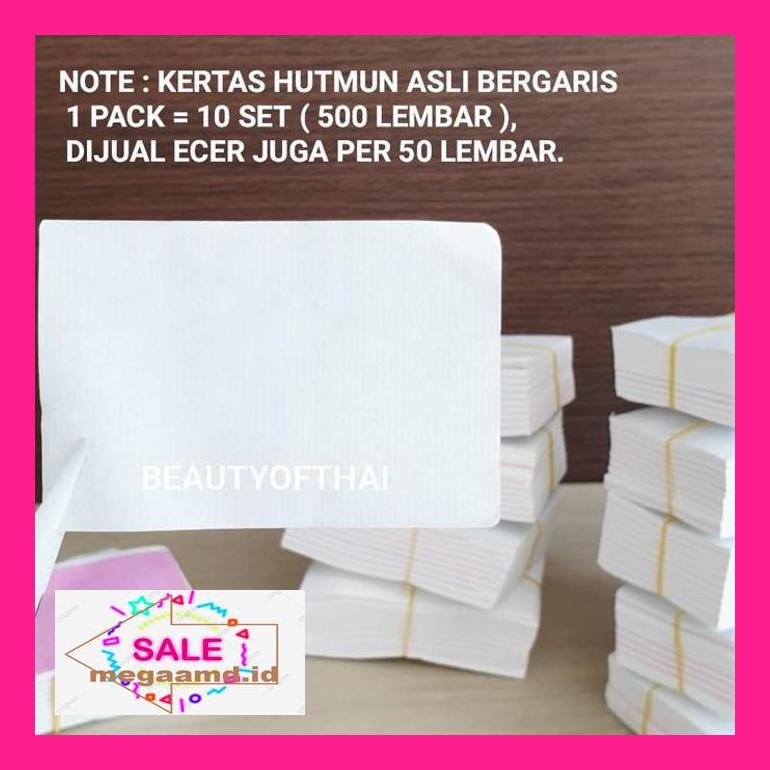 

7Kemas Ecer Isi 50 Lbr Kertas Hutmun | Hutmun Original Bergaris 54Sksecm