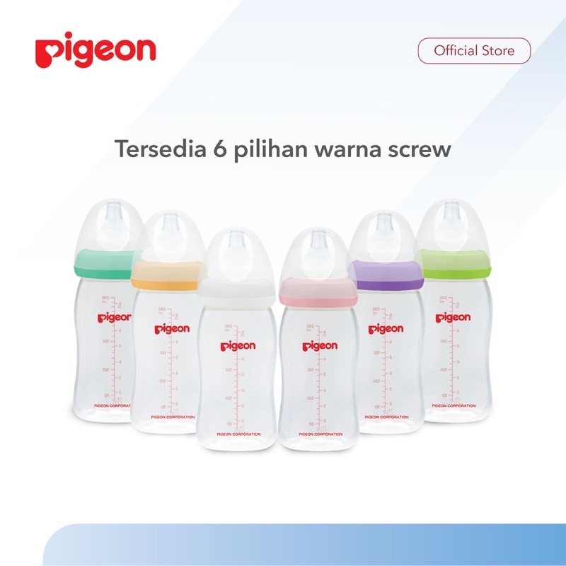 Pigeon botol susu soft touch wide neck ( satuan tanpa dus )