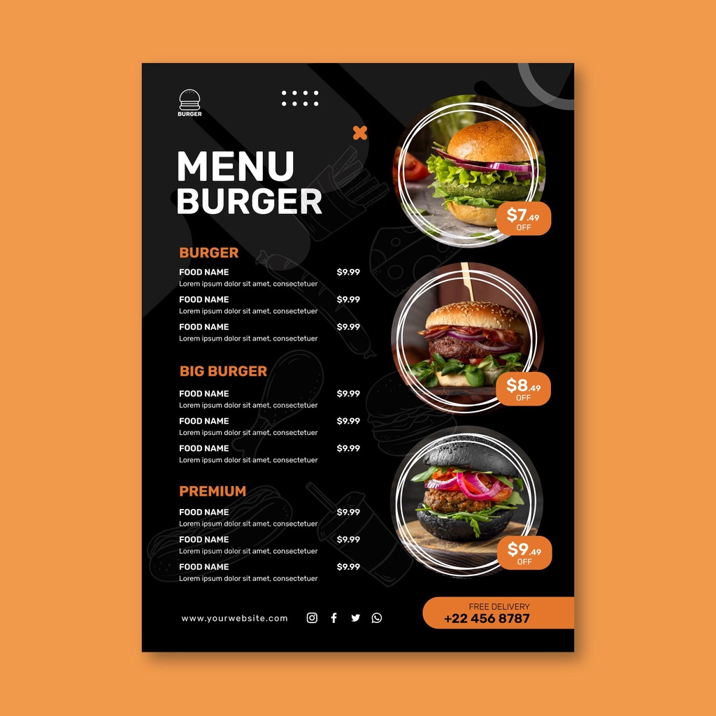 Jasa Desain Menu Makanan Premium Design Menu Minuman