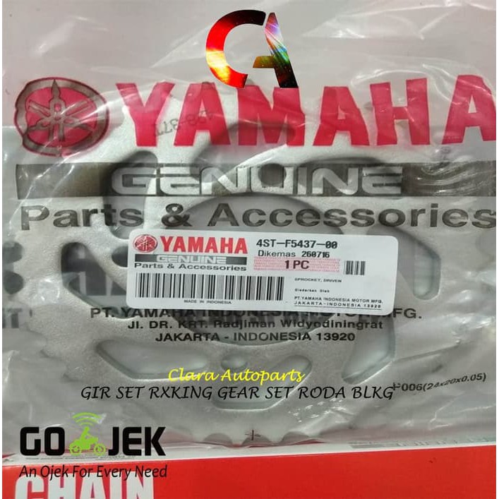 GEAR SET RXKING GIR FULLSET RXK 3KA GIR SET RXKING 4ST-WE01A-BO