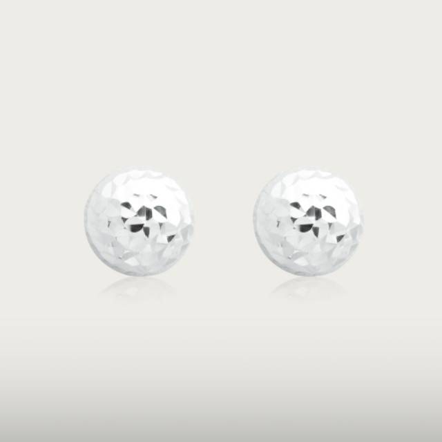 Giwang Chiyoda Pentol Emas Putih 750