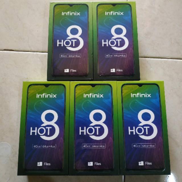 Infinix hot 8 ram 4/64 GB garansi resmi infinix