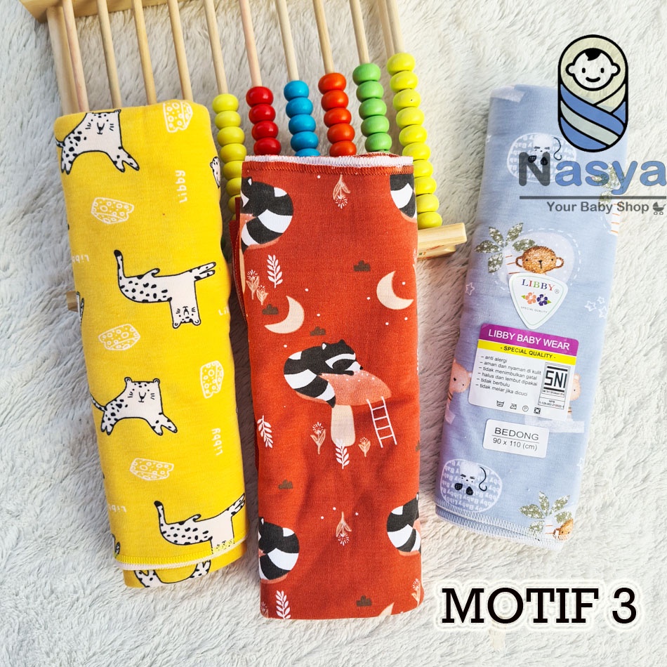 [R-045] Libby baby wear bedong bayi Motif mix