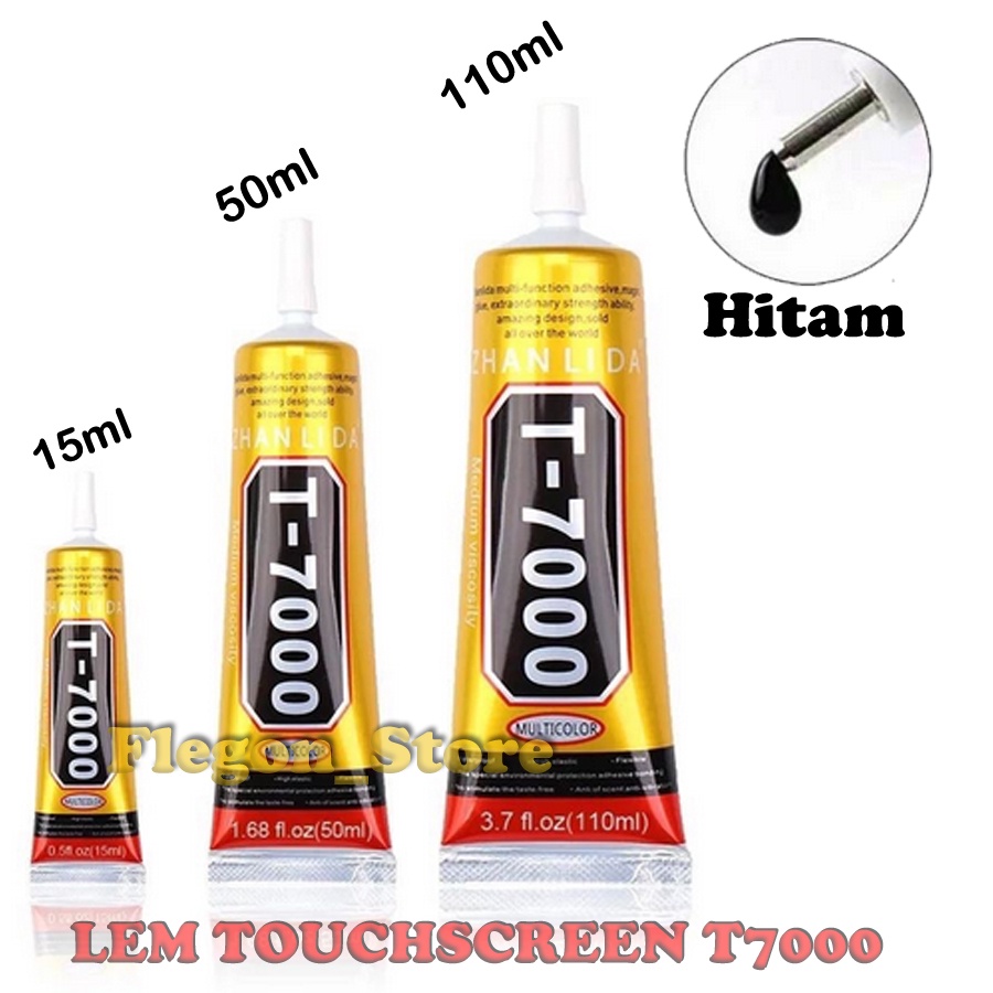 LEM TOUCHSCREEN T-7000 LEM HITAM UNTUK LCD HANDPONE LEM LAYAR HP