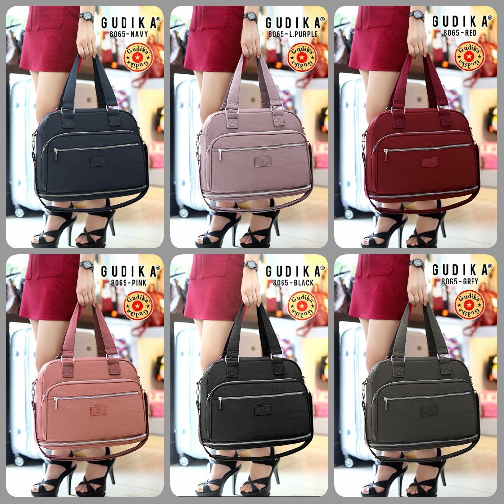 GUDIKA - Travel bag tas baju fashionable import original 8065 bisa untuk gym traveling dengan bahan nilon waterproof - gudika bag - tas gudika - branded - tas - bag - pria - cewek - wanita - travel - hangbag - selempang - anti air - fashion