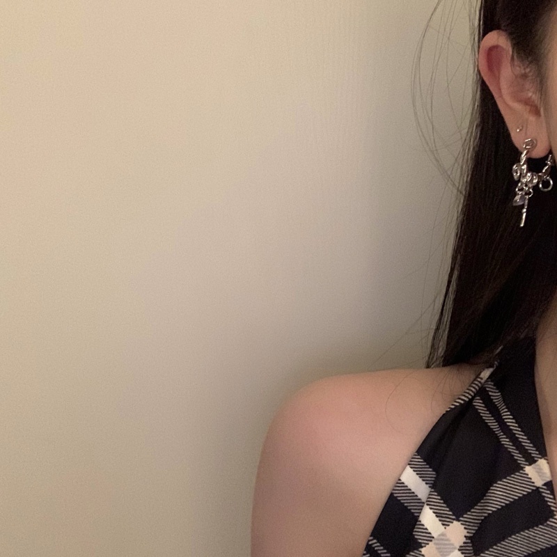 Anting Model Twist Cross Gaya Harajuku Untuk Aksesoris