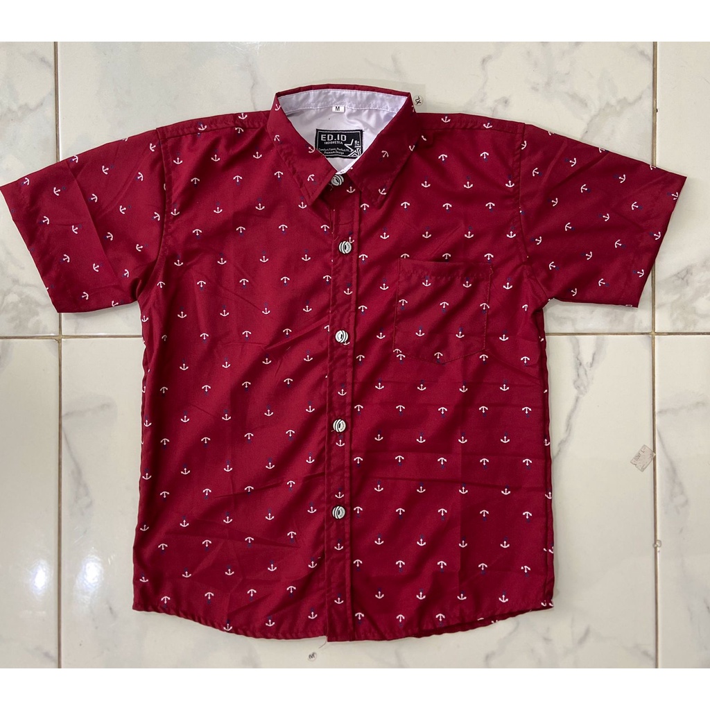 MOKOKOMO kemeja anak laki-laki Yohan kemeja anak Lengan pendek Fashion Anak Terbaru