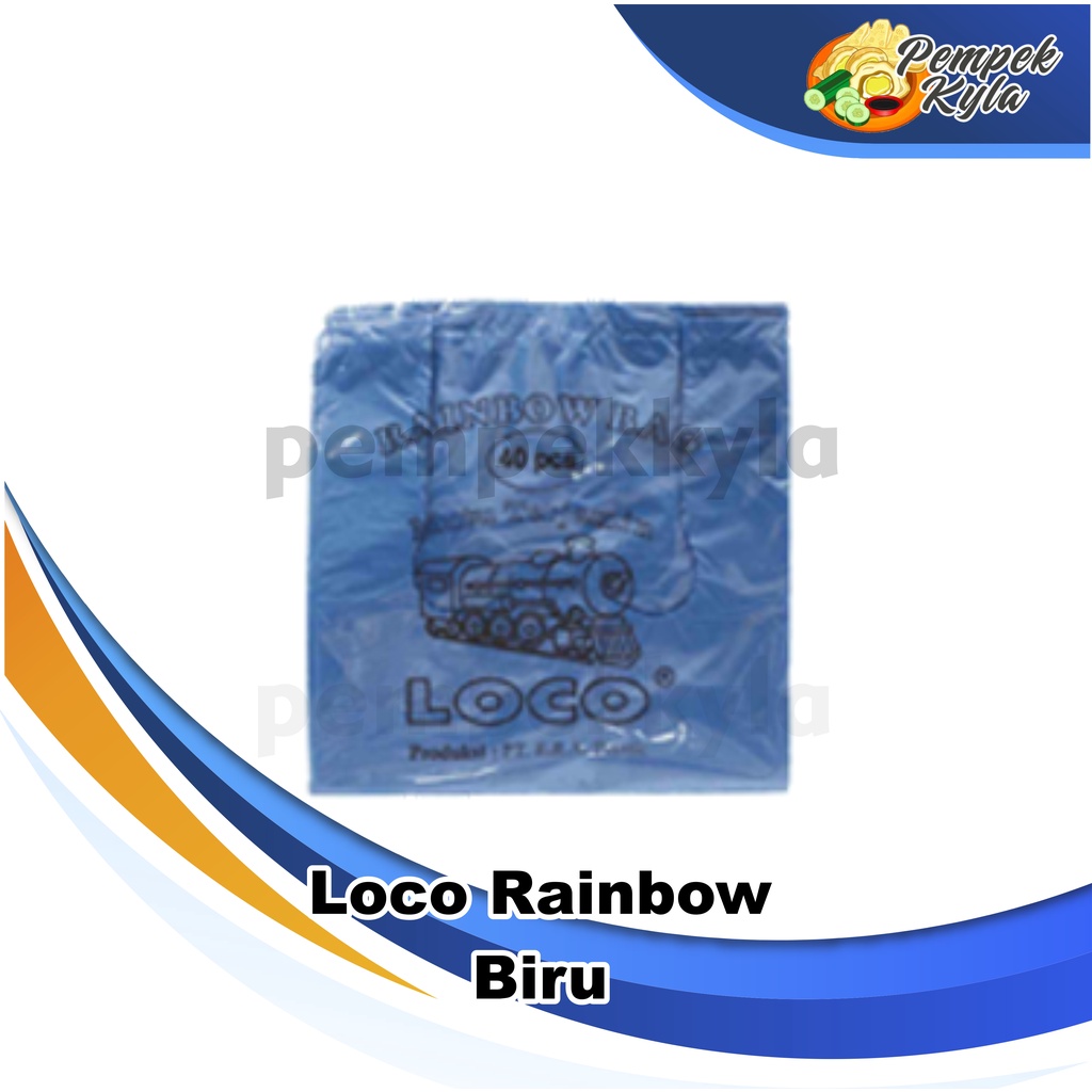 Kantong Plastik Kresek Loco Rainbow 15 x 30 dan 24 x 38 cm (per pack)