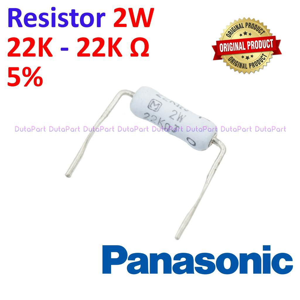 Resistor 22K Ohm 2 Watt 5% ORIGINAL PANASONIC 2W 22K R HIGH QUALITY