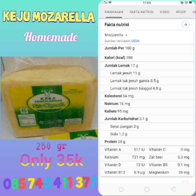 

Keju Mozarella