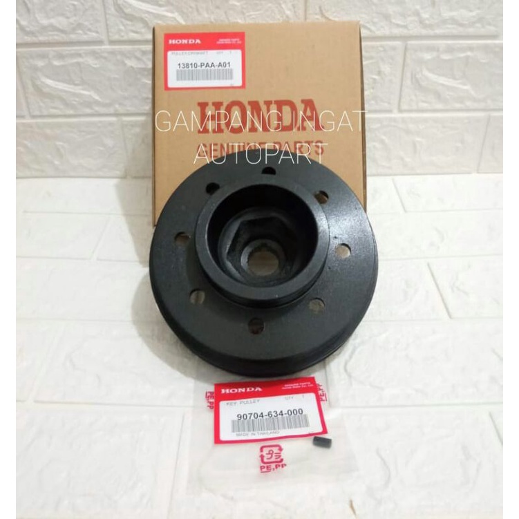 Pully Kruk As + Spi Pully Ker As Damper + Spi Pulley Crankshaft + Spi Honda Ferio City Lama Old
