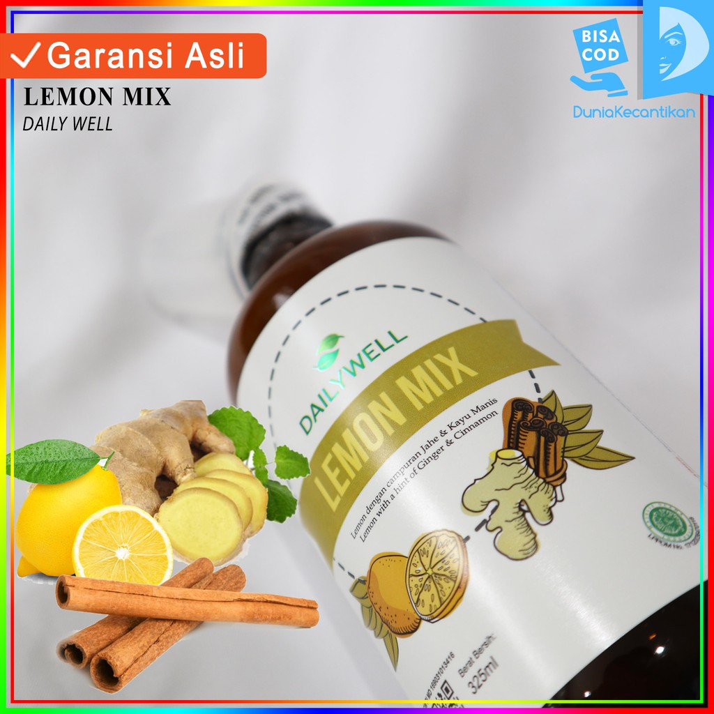 Dailywell Lemon Mix Minuman Detox Sari Lemon Herbal Diet / Minuman Diet BPOM / Minuman Kesehatan