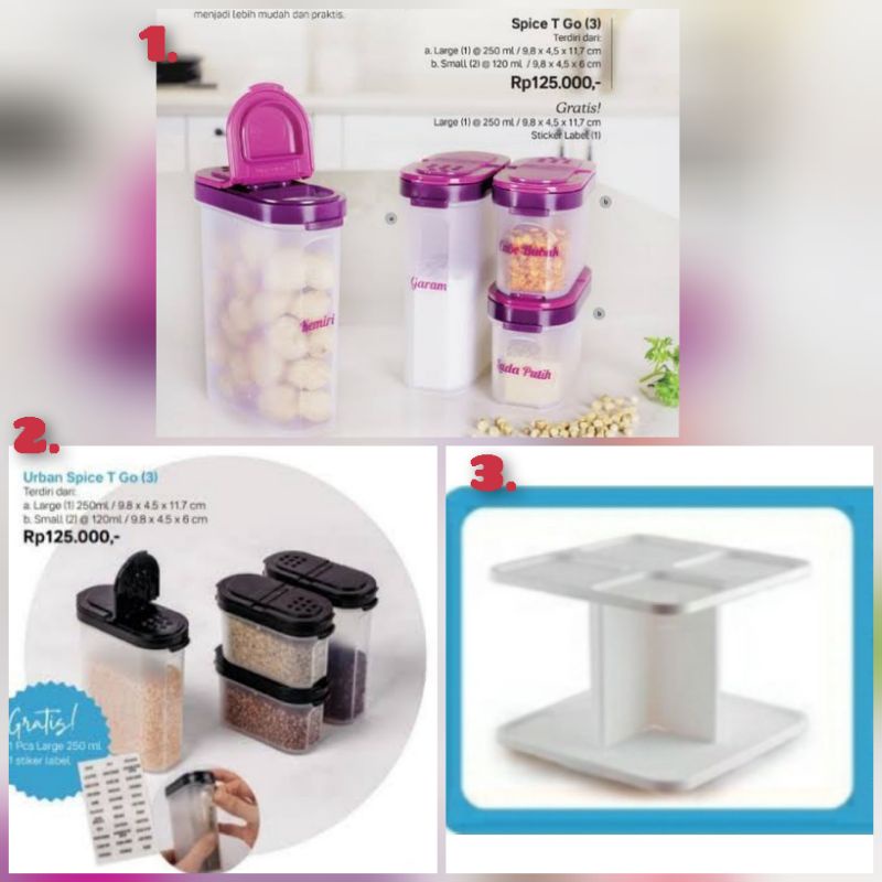 AT MURAH RAK SPICE TO GO SET/ SPICE2 GO/ URBAN SPICE TO GO/ rak bumbu dapur/ tempat bumbu