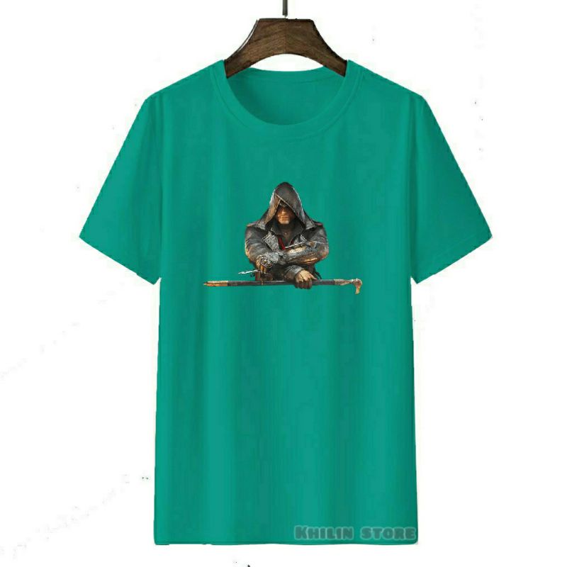 kaos ASSASIN CREED pria wanita dewasa baju kaos pria wanita kaos oblong ASSASIN CREED kaos lengan pendek cowok cewek premium