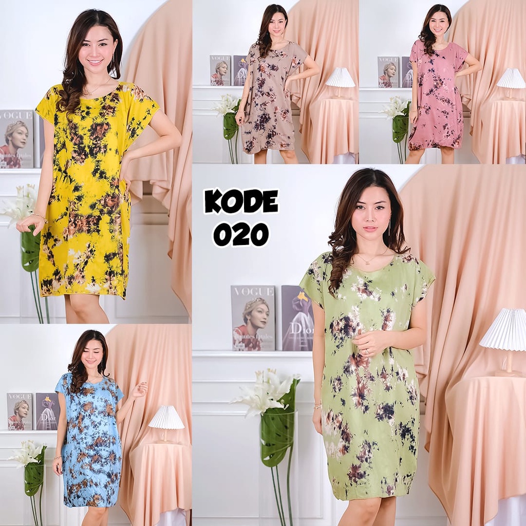 AFI - EC - Daster Midi RAYON BALI / Daster Ibu Murah TERKINI Daster BAHAN SEJUK / Busui / DASTER MIDI