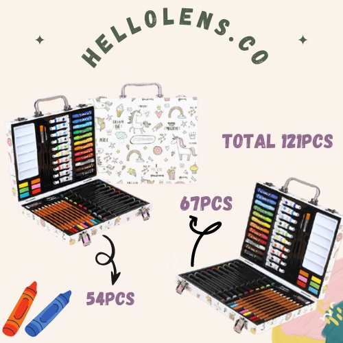 

[COD] CRAYON SET KOPER / CRAYON ART SET KOPER / ALAT MELUKIS UNTUK ANAK-ANAK / ALAT LUKIS ANAK LENGKAP 54+67PCS TIDAK BISA COD