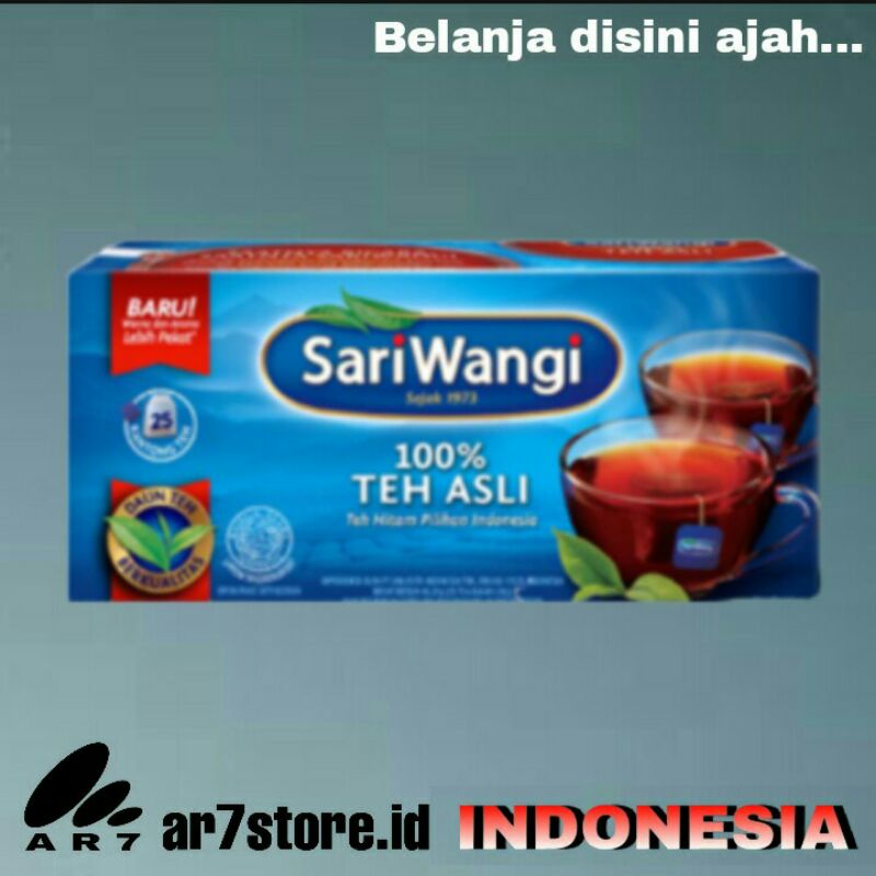 

SARI WANGI Teh asli 100% isi 25 kantong