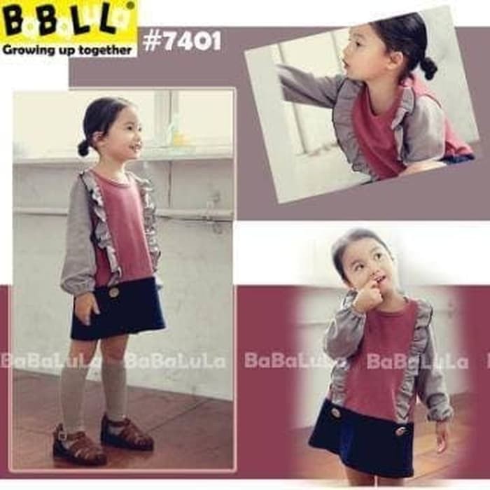 Dress Anak Perempuan Babalula 7401 Simple Dress