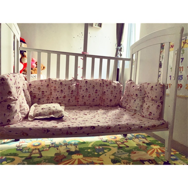 Tempat tidur bayi / baby box kayu