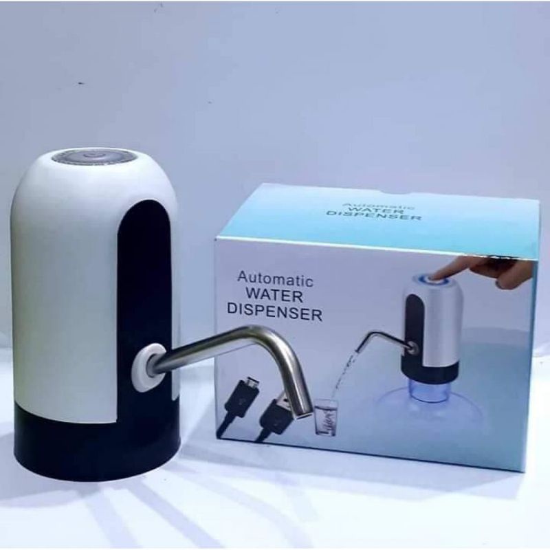 Pompa Galon Electric Recharger LED Elektrik USB Dispenser Keran Air Minum