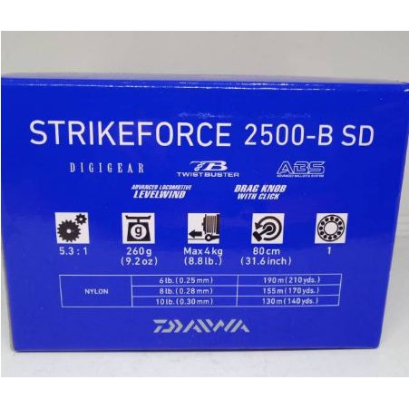 REEL DAIWA ASLI TYPE STRIKE FORCE 2500 B-SD BERKUALITAS