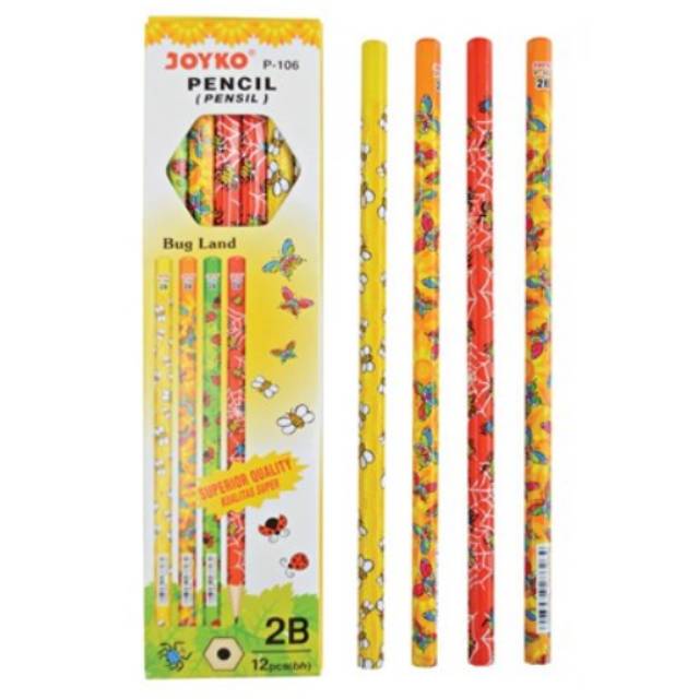

PENSIL 2B JOYKO P-106 (12PCS) MOTIF