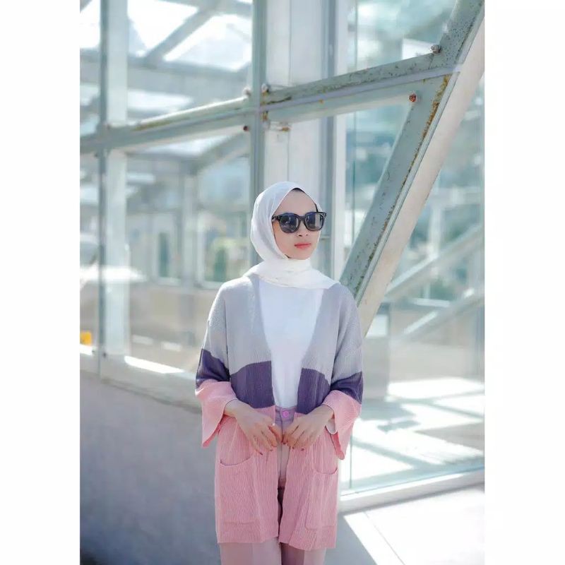 Mahera Cardi (free gift) Cardigan rajut oversize | Cameroon outer rajut | Cardy pastel