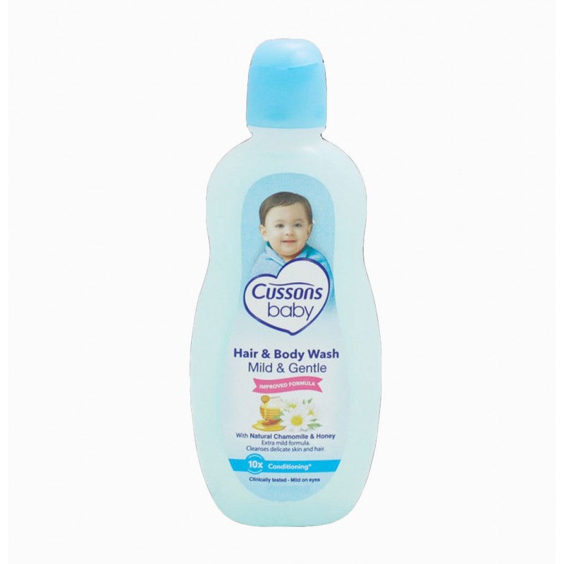 CUSSONS BABY HAIR &amp; BODY WASH MILD &amp; GENTLE (100ML+100ML)