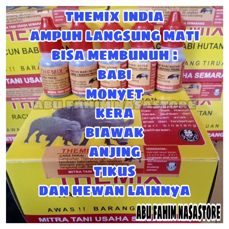 THEMIX RACUN BABI HUTAN BOTOL / HARGA PERBOTOL/RACUN MONYET, KERA, BIAWAK, ANJING, TIKUS DAN RACUN H