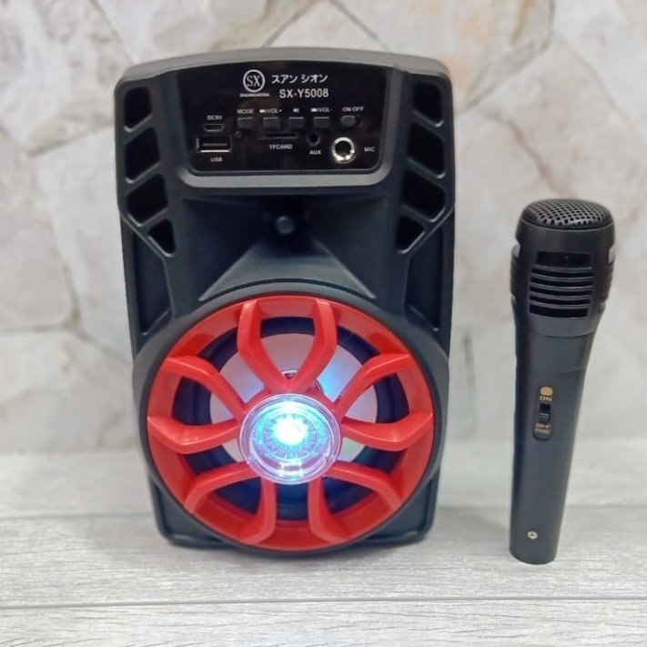 COD SPEAKER BLUETOOTH 5 INCH SX 5008 PLUS MIC KARAOKE X BASS//SALON AKTIF SX-5008//SPEAKER KARAOKE