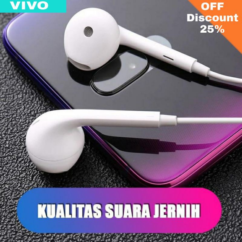 Earphone Headset Handfree VIVO R11 Original Jack3.5mm / Headset Vivo Original