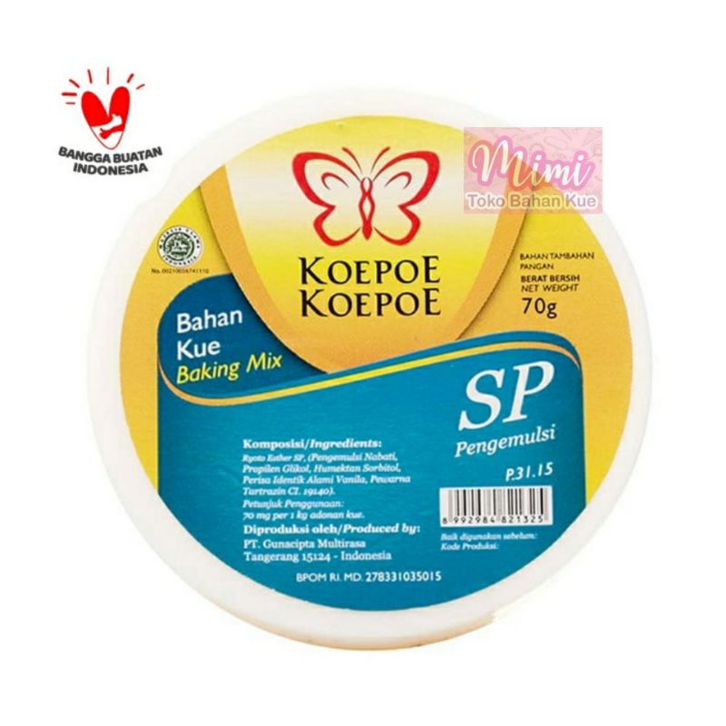 

Koepoe SP Emulsifier 30g Pengembang