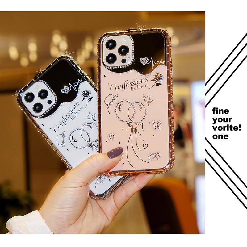 Casing Bumper Case Motif Kulit Ular Aksen Berlian Imitasi Untuk iPhone 13 / 12 / 11 Pro Max / X / XS Max / 12