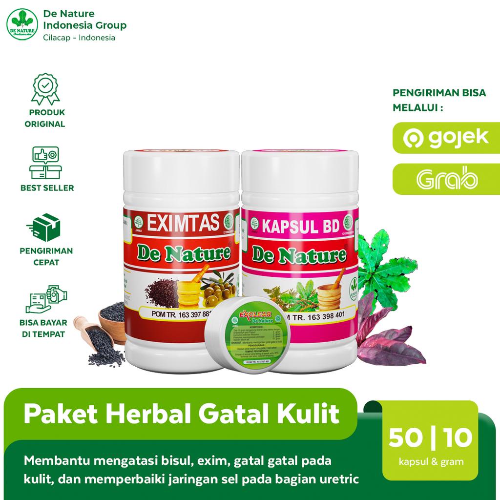 Obat Eksim Kering Basah Menahun Gatal Kulit Kadas Kurap Skabies Herbal Eximtas Kapsul BD Salep Excle