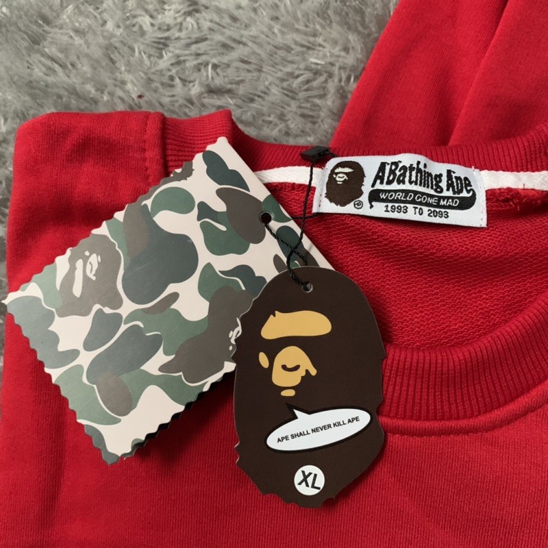 Sweater Hoodie Bape Bathing Ape X Mitchell &amp; Ness Bulls 93 Fulltag &amp; Lebel