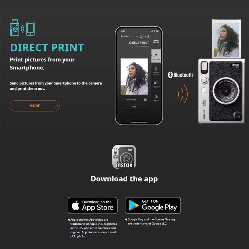 Fujifilm Instax Mini Evo Fuji Instant Camera Mini Evo Garansi Resmi-3