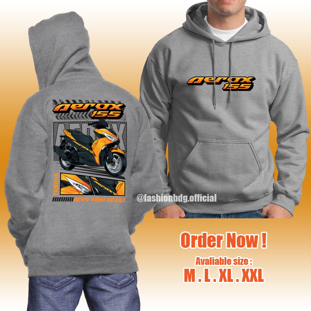 SWEATER MOTOR AEROX 155 DISTRO KEREN TERBARU | HOODIE COWOK | HOODIE AEROX TERLARIS | JAKET MOTOR OTOMOTIF