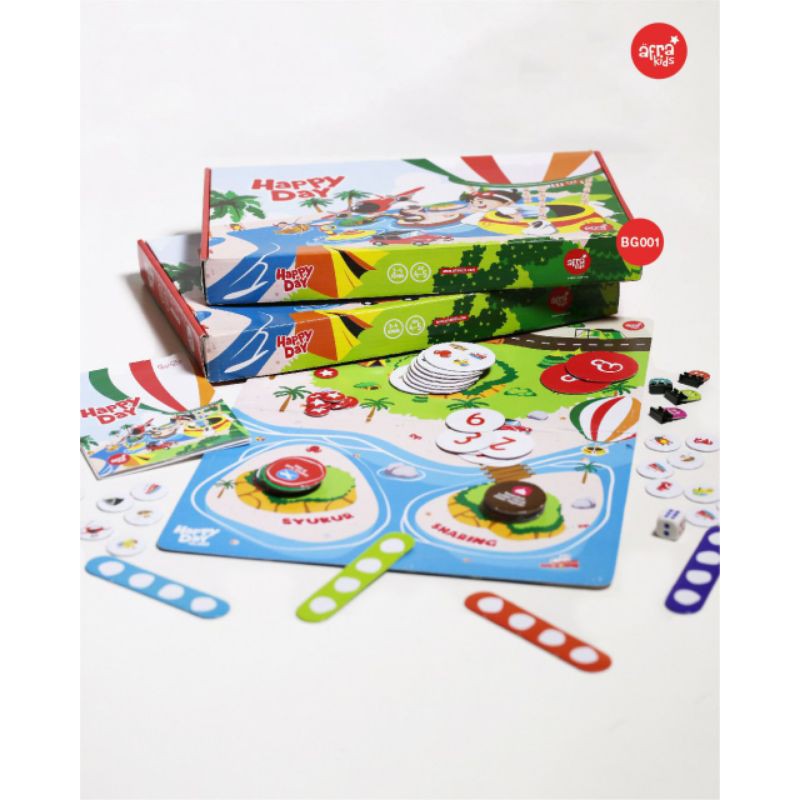 buku menulis alquran juz 28 penerbit zain dan happy day afrakids permainan board game anak muslim ul