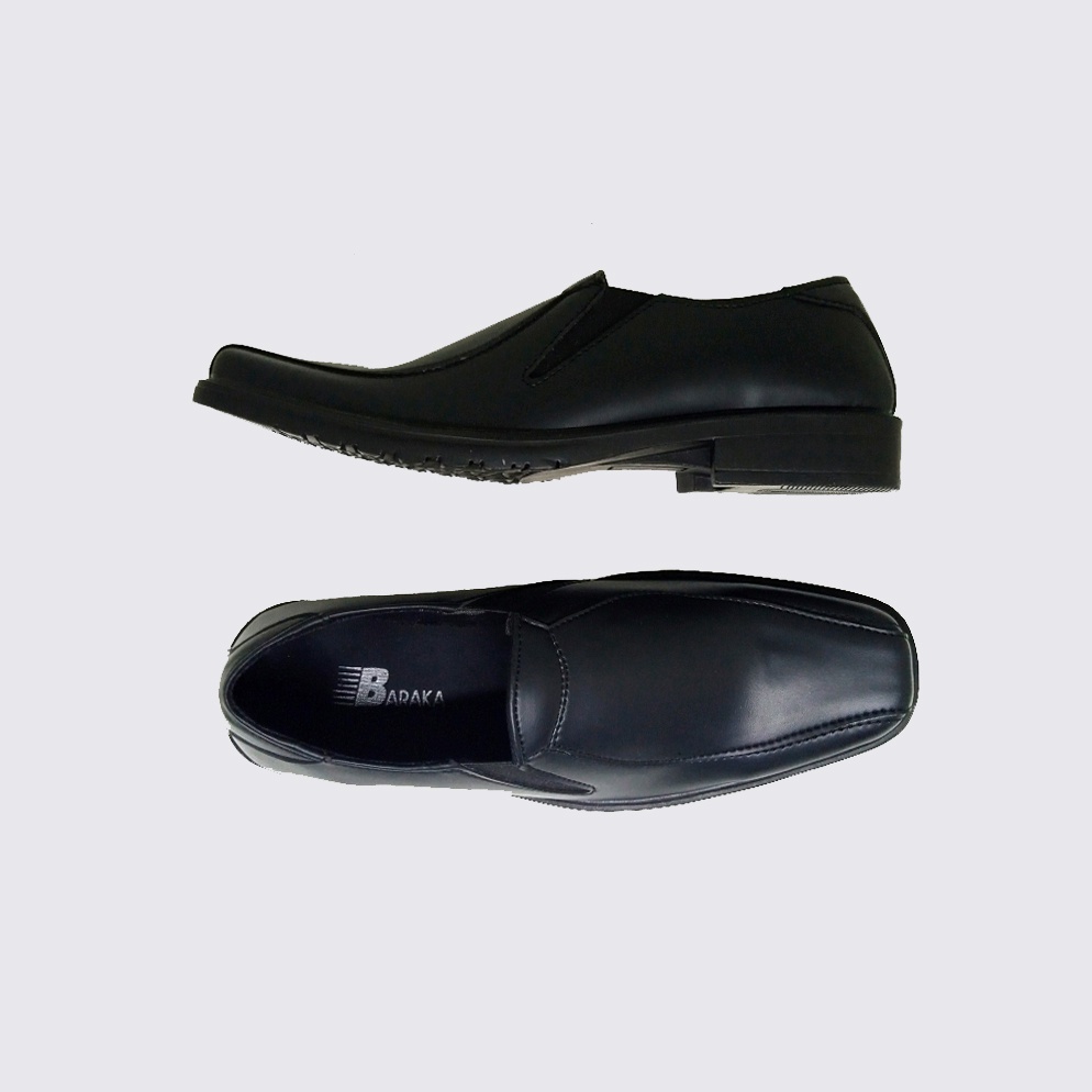 ZGX-04 Sepatu Pantofel Pria Ukuran Jumbo besar gede / sepatu Formal Slip-On Oxford Kulit hitam BIG SIZE 44 45 46 47