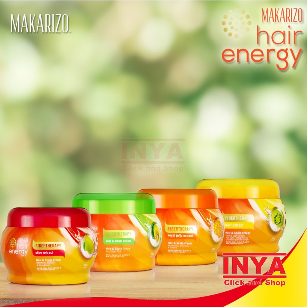 MAKARIZO HAIR &amp; SCALP CREAMBATH  500gr  - HAIR ENERGY  FIBERTHERAPY